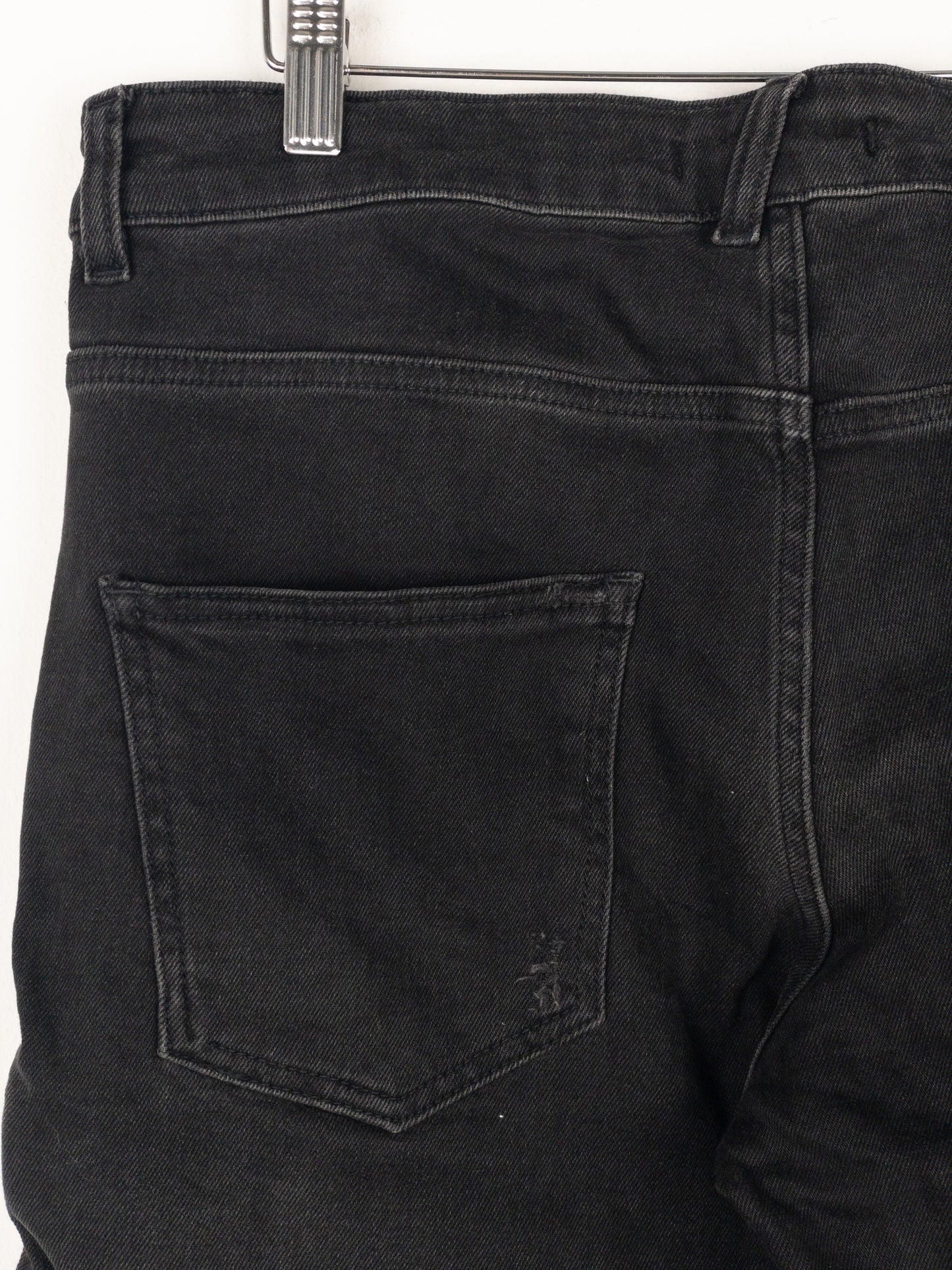 Balmain Dark Wash Biker Denim Jeans