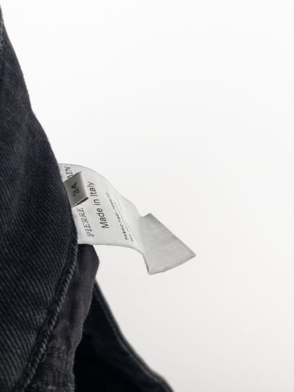 Balmain Dark Wash Biker Denim Jeans