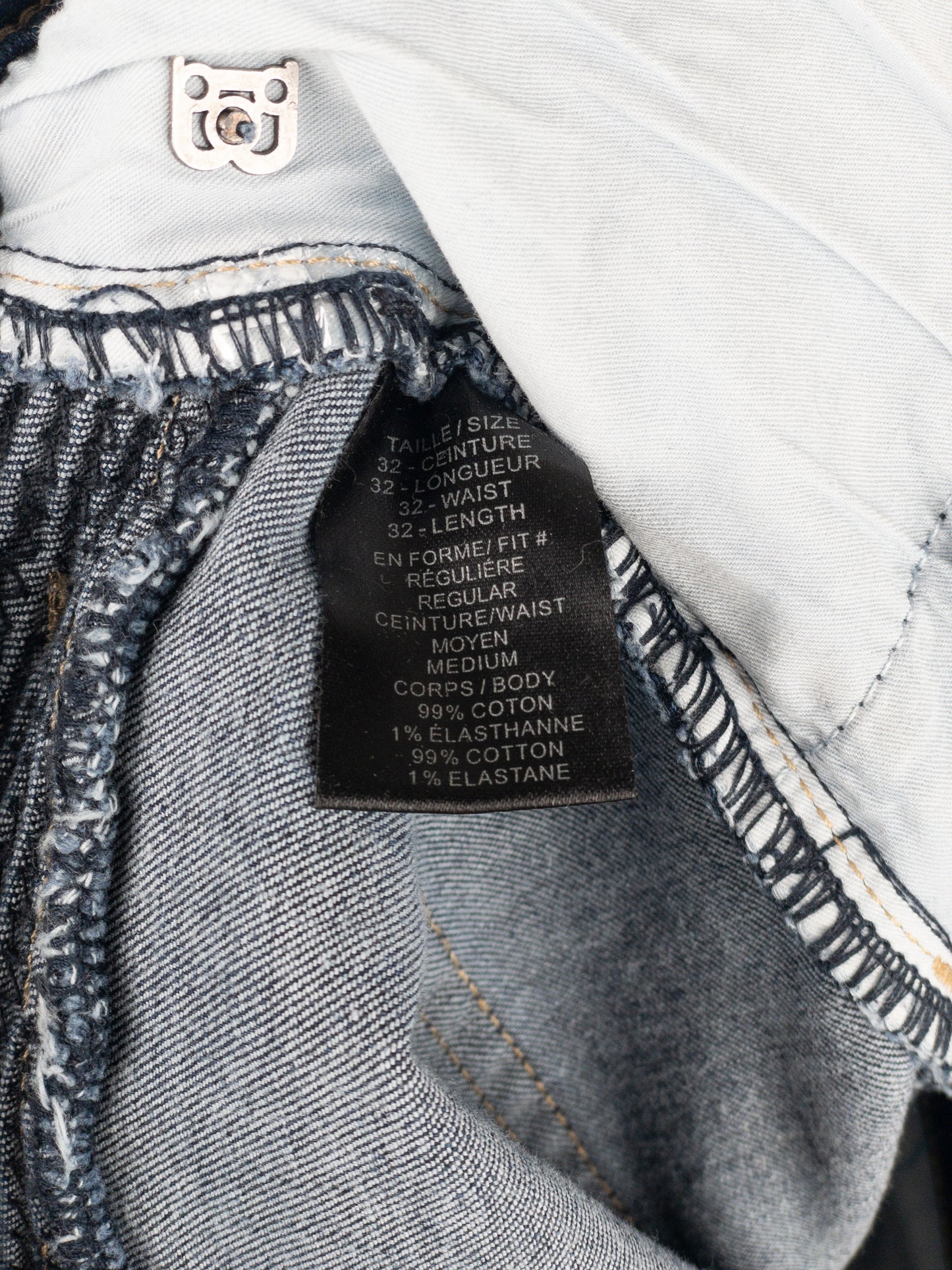 Balmain Dark Wash Biker Denim Jeans