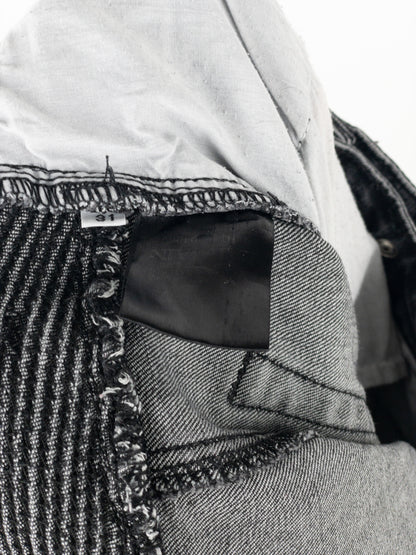 Balmain Bondage-Strap Biker Cargo Denim Jeans