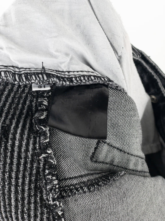 Balmain Bondage-Strap Biker Cargo Denim Jeans – photo 10
