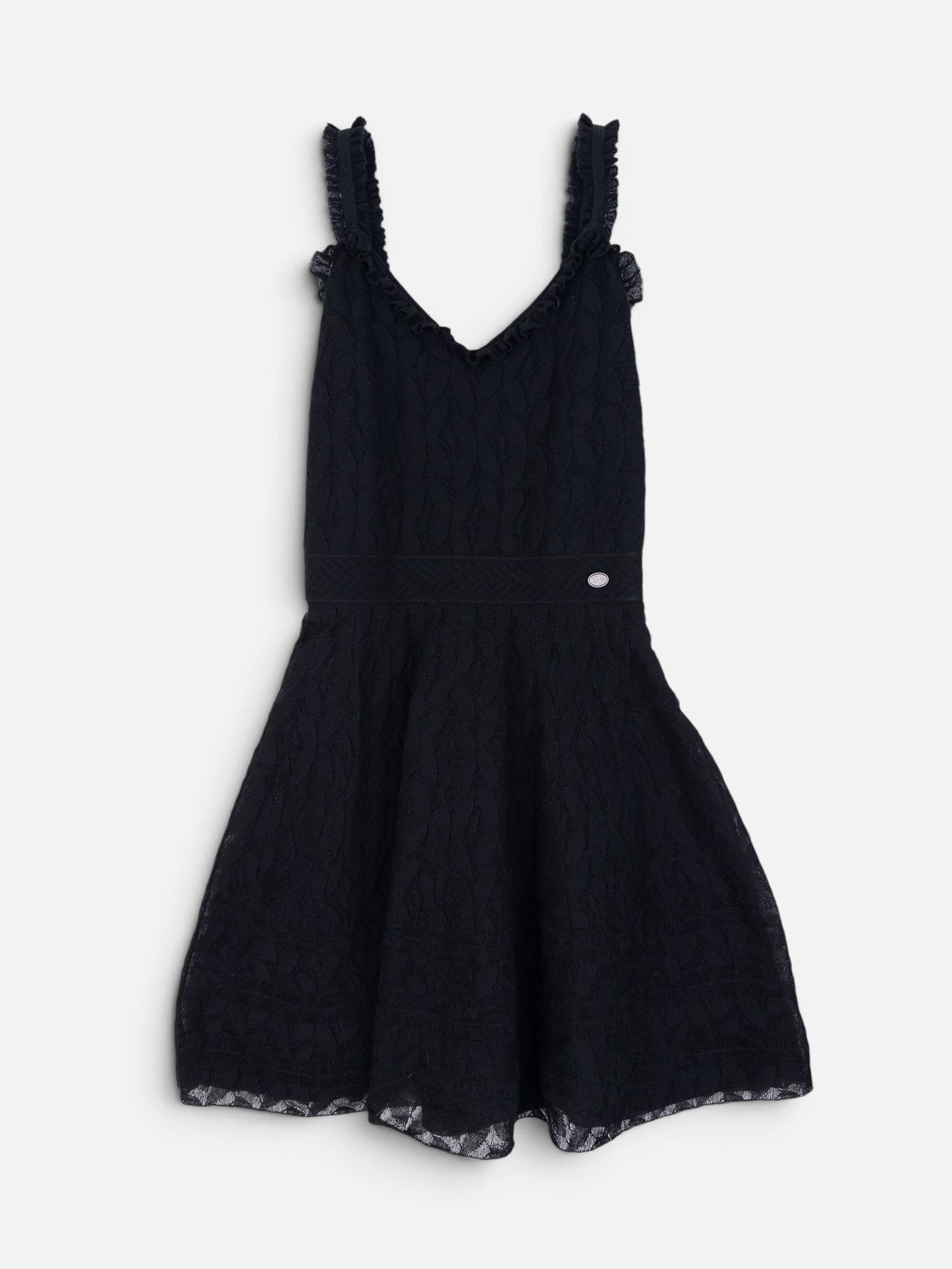 Chanel by Karl Lagerfeld SS17 Little Black A-Line Lace Mini Dress