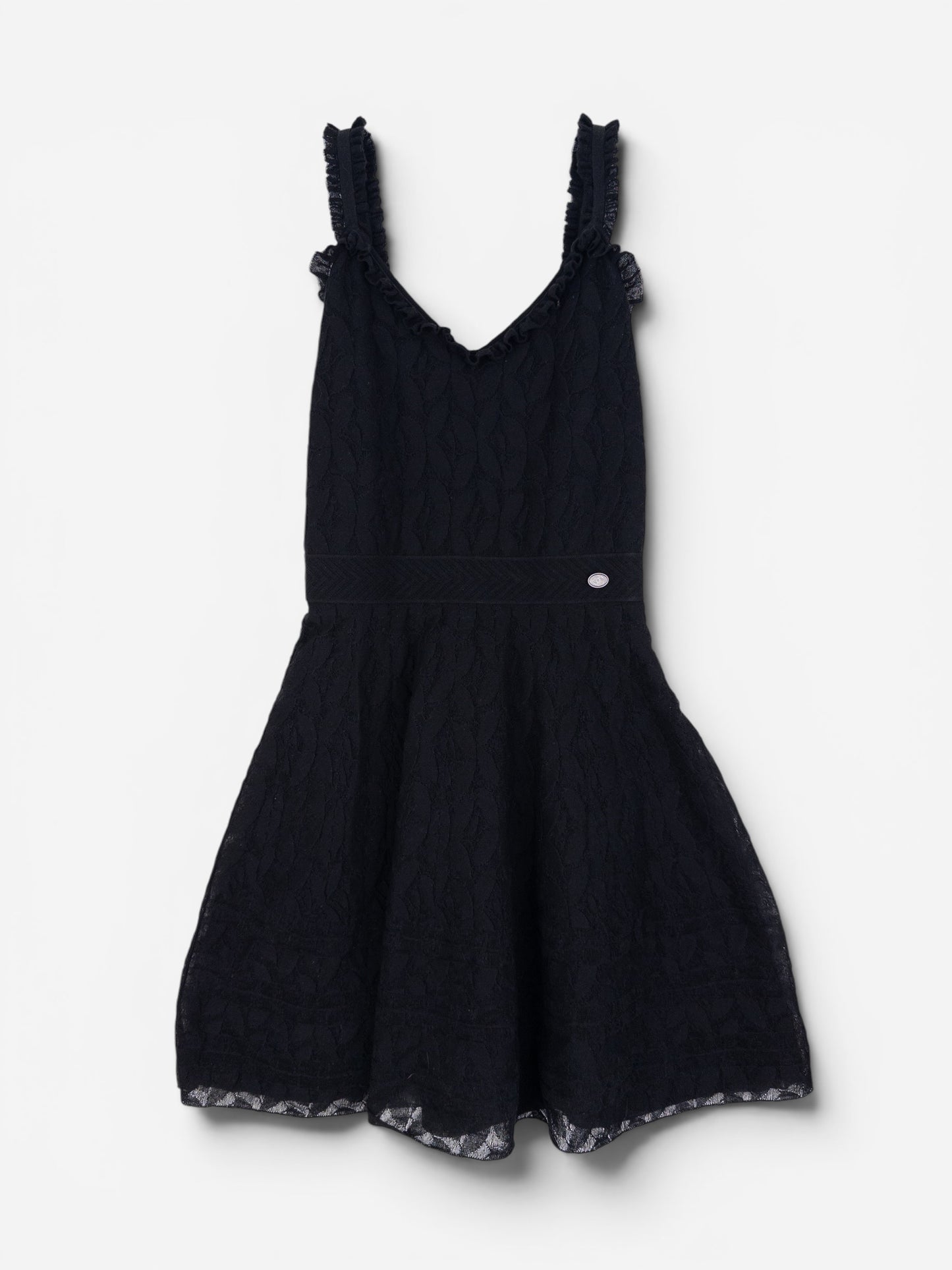Chanel by Karl Lagerfeld SS17 Little Black A-Line Lace Mini Dress