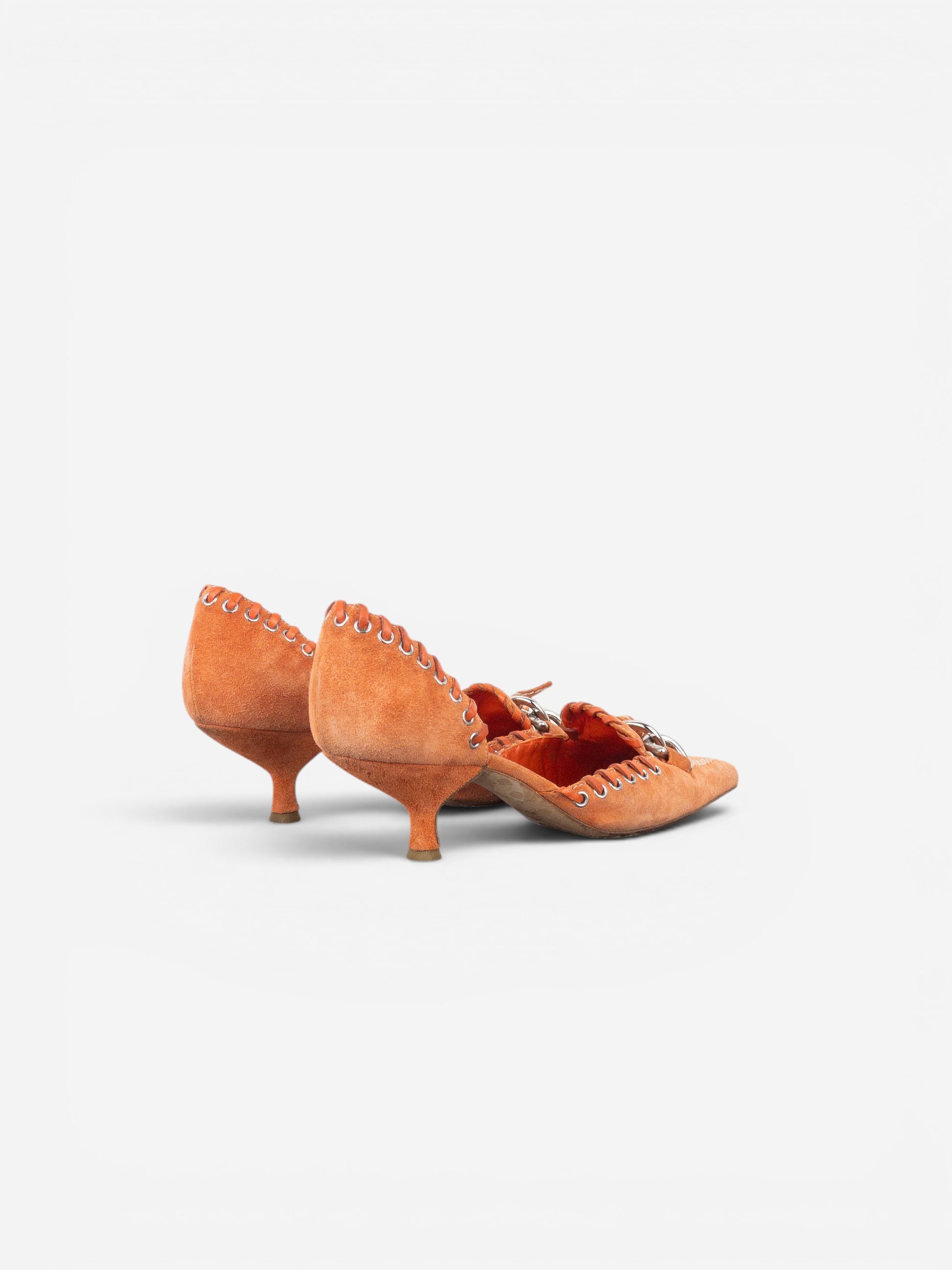 Prada 2000s Suede Kitten Pump Heels – photo 2