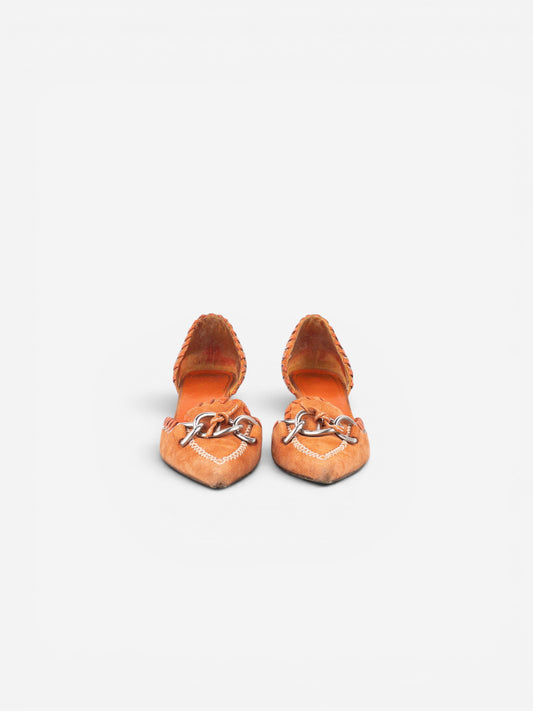 Prada 2000s Suede Kitten Pump Heels – photo 5