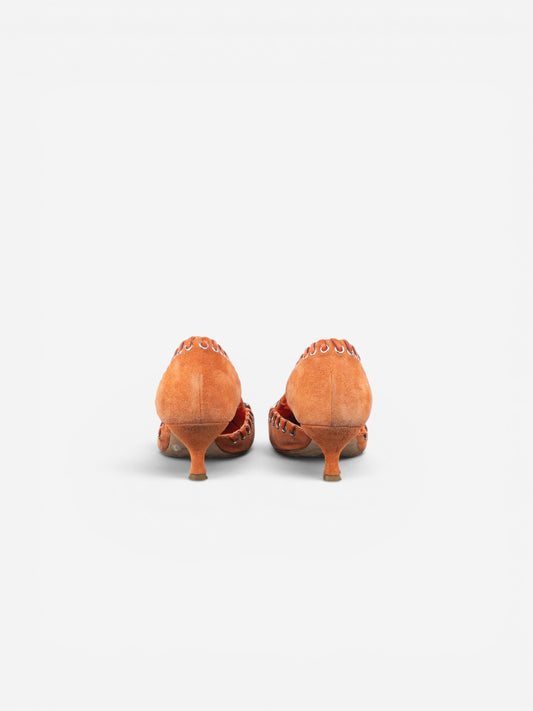 Prada 2000s Suede Kitten Pump Heels – photo 6