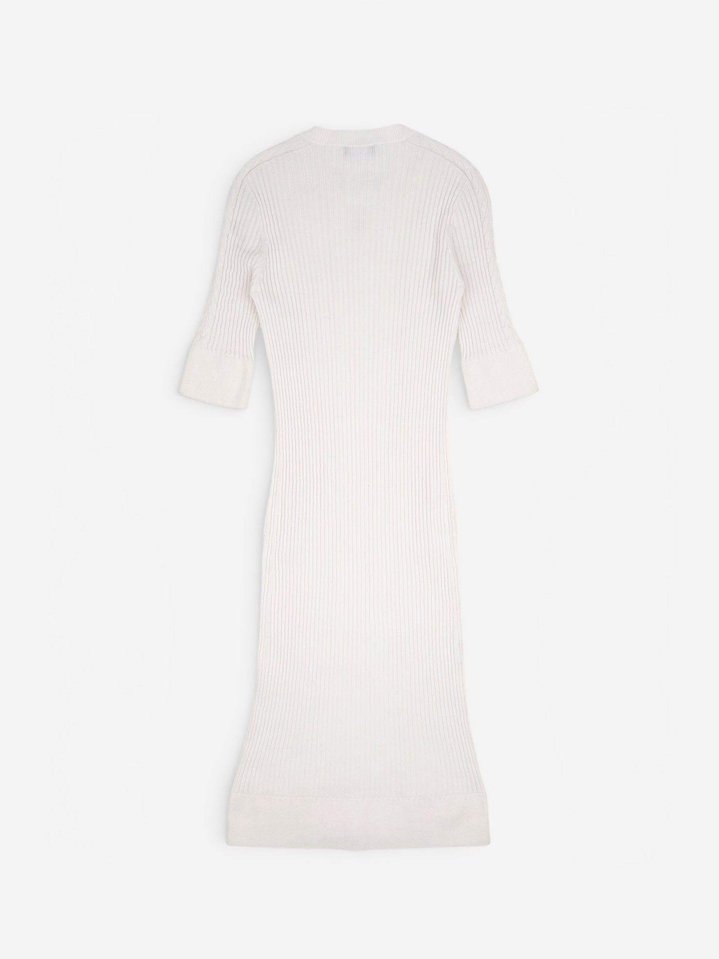 Chanel SS22 Prototype Crystal CC Bodycon Ribbed Knit Mini Dress