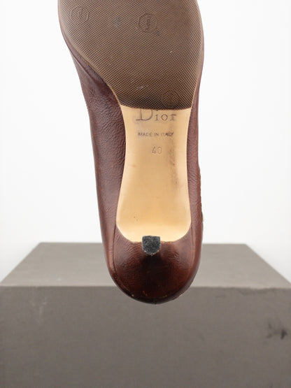 Dior by Galliano AW05 Floral Embroidery Pump Heels