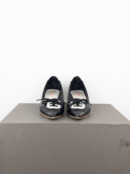 Miu Miu 2000s Lace-Up Pump Kitten Heels