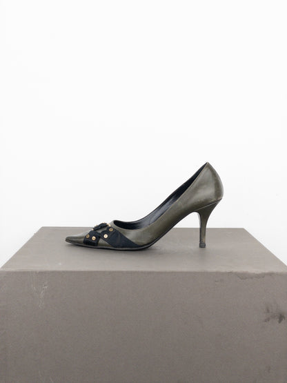 Dior by Galliano AW04 Parachute Bondage Pump Heels