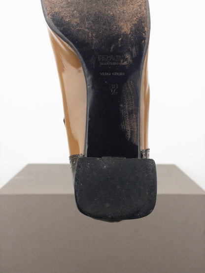 Prada AW99 Square Toe Brogue Pump Heels