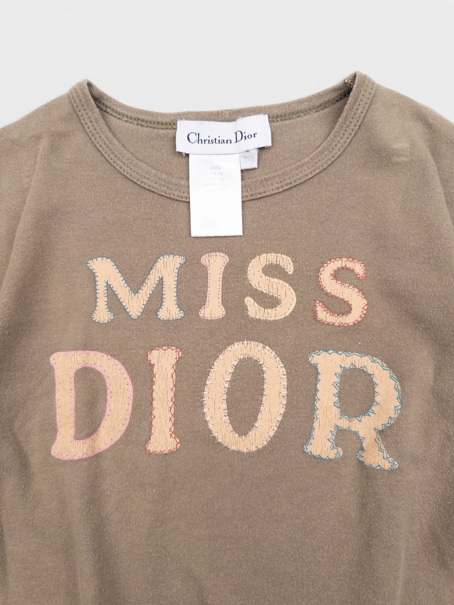 Dior by Galliano 2000s 'Miss Dior' Print Baby T-Shirt