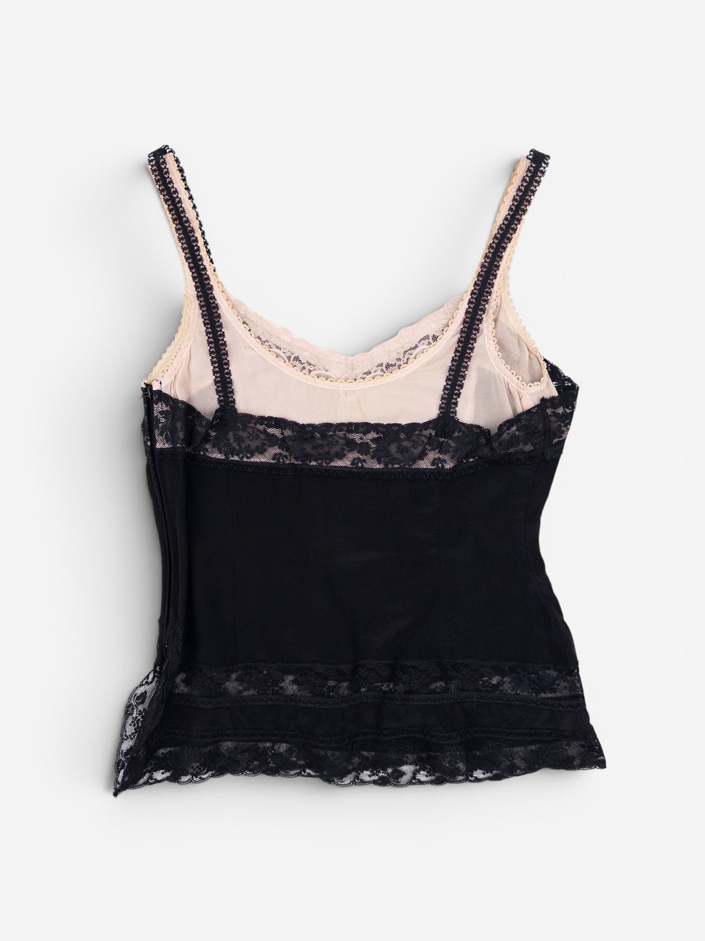 Dolce & Gabbana 2000s Double Layered Lace Camisole Top