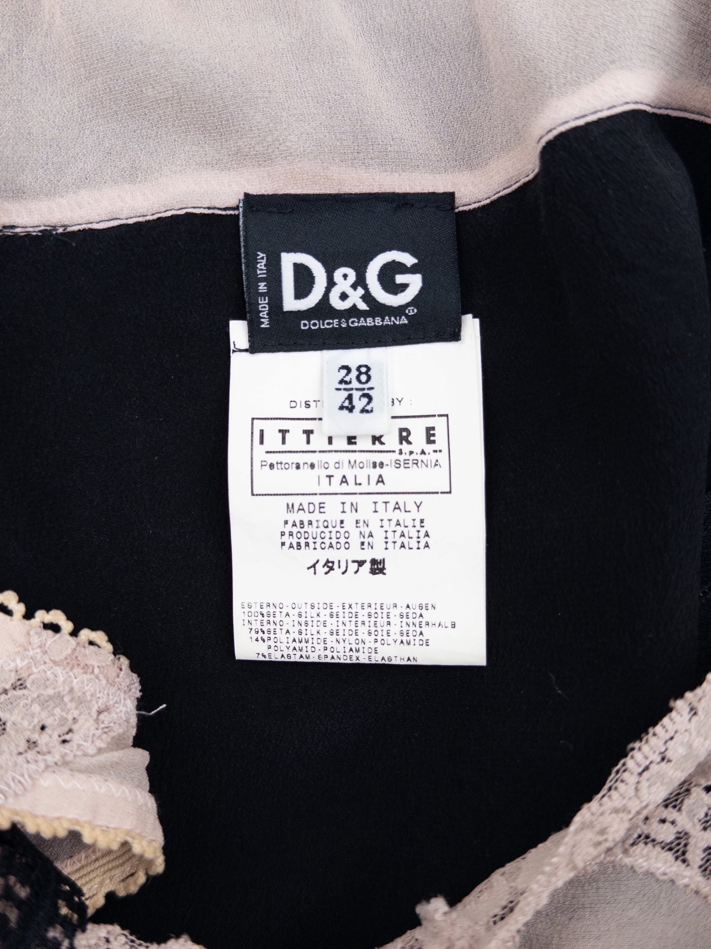 Dolce & Gabbana 2000s Double Layered Lace Camisole Top – photo 4