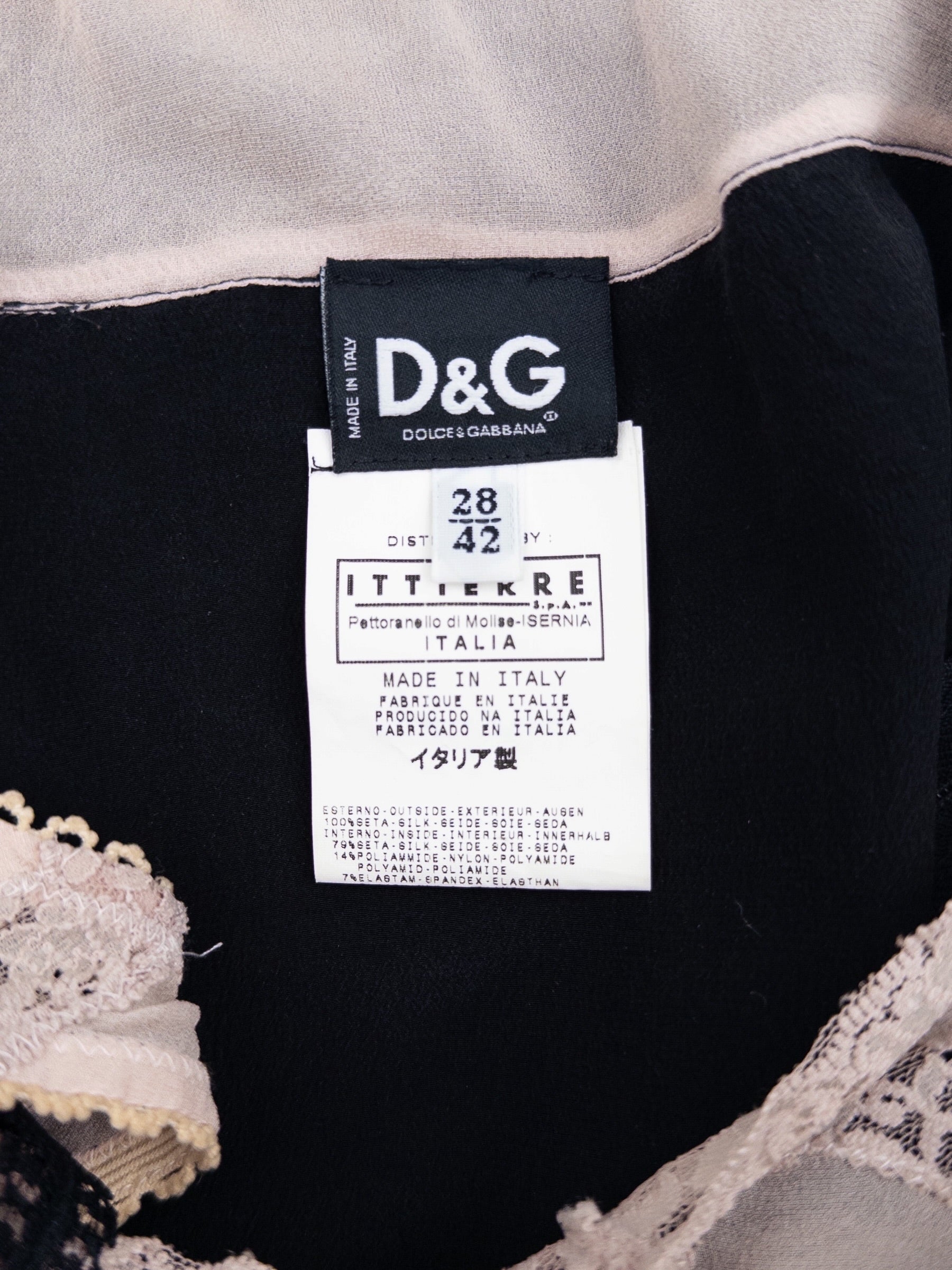 Dolce & Gabbana 2000s Double Layered Lace Camisole Top – photo 4