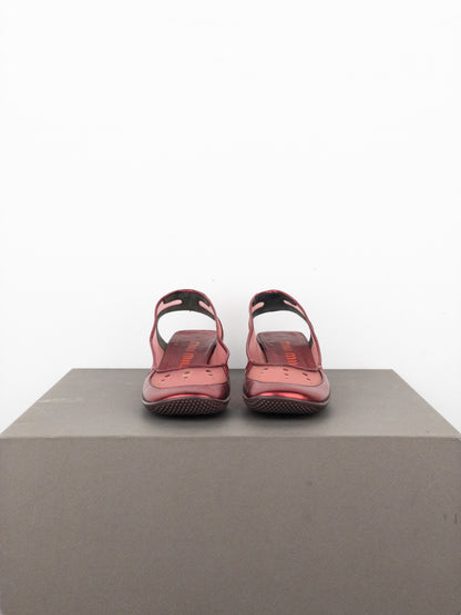 Miu Miu SS00 Transparent Space Bubble Slingback Kitten Heels