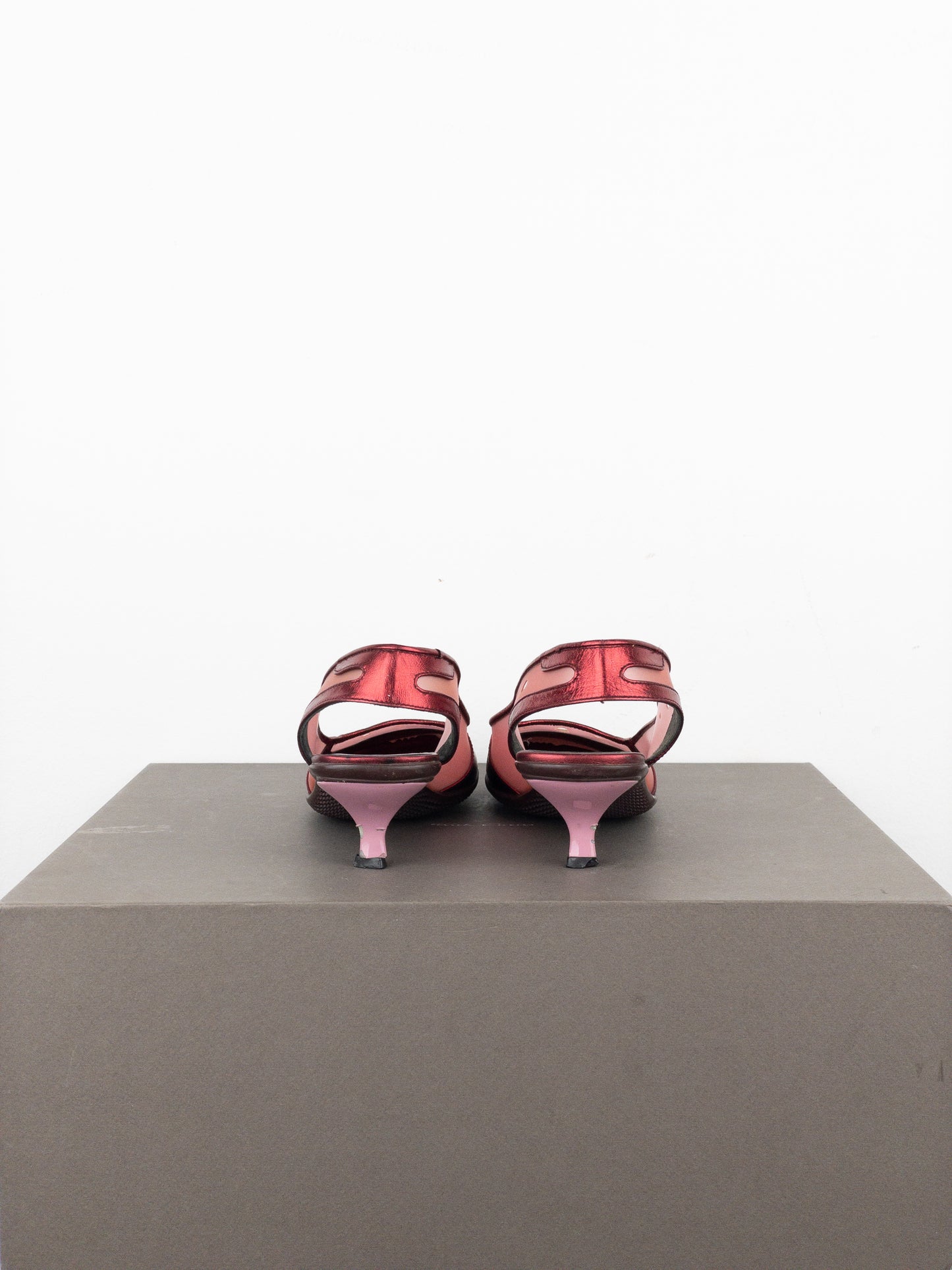 Miu Miu SS00 Transparent Space Bubble Slingback Kitten Heels