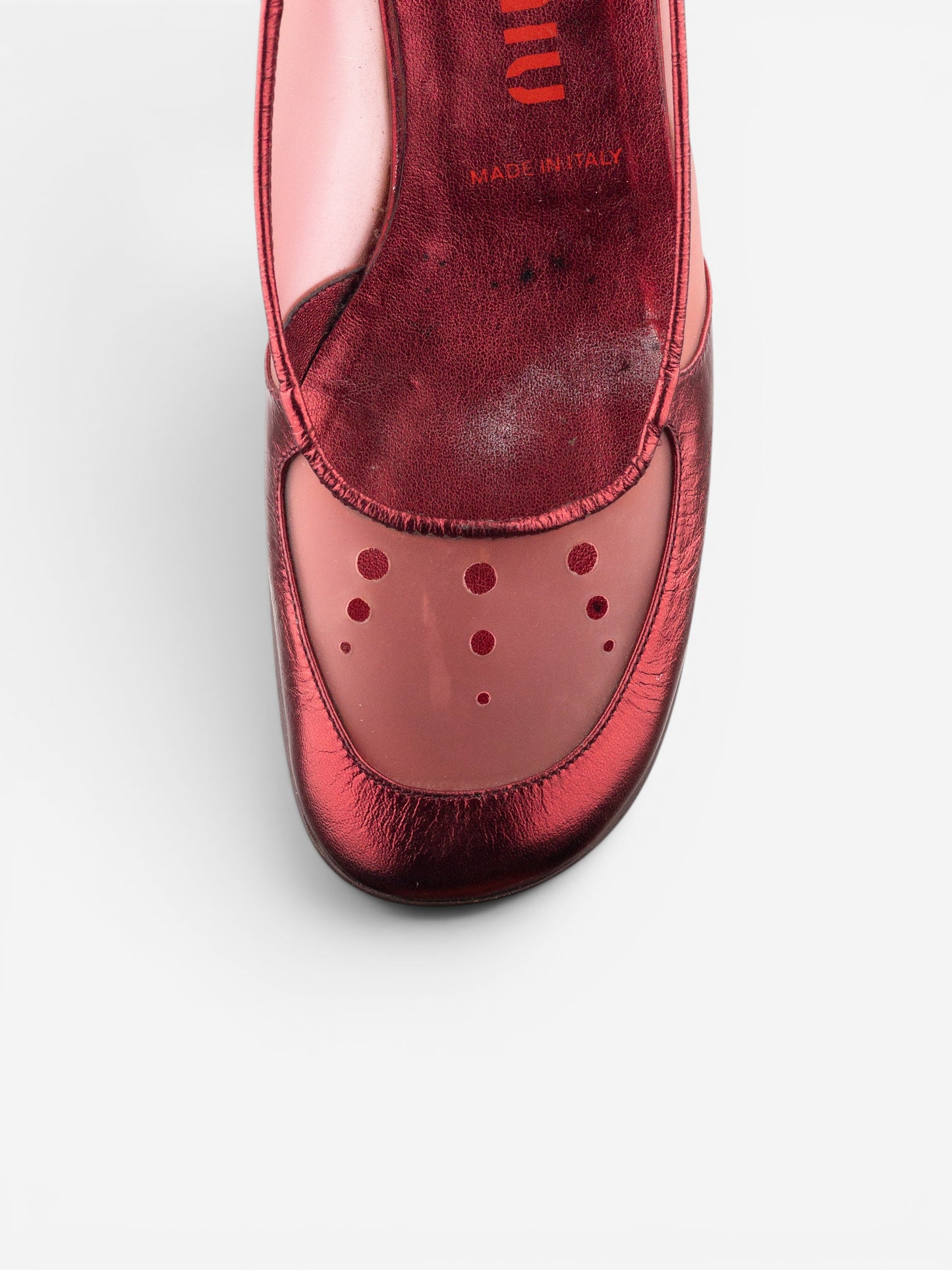 Miu Miu SS00 Transparent Space Bubble Slingback Kitten Heels – photo 8