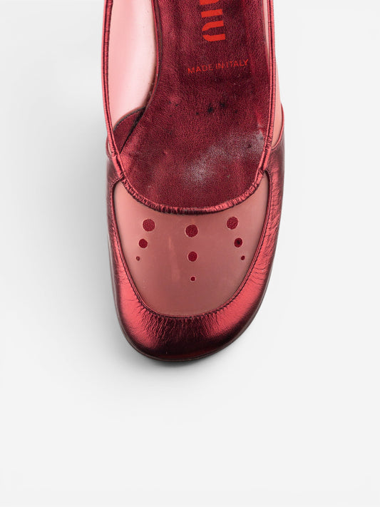 Miu Miu SS00 Transparent Space Bubble Slingback Kitten Heels – photo 8