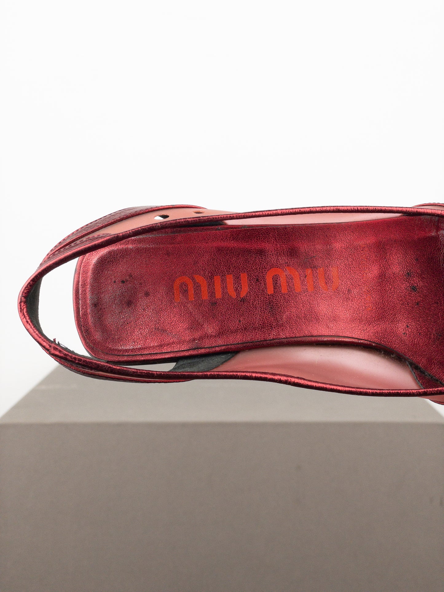 Miu Miu SS00 Transparent Space Bubble Slingback Kitten Heels