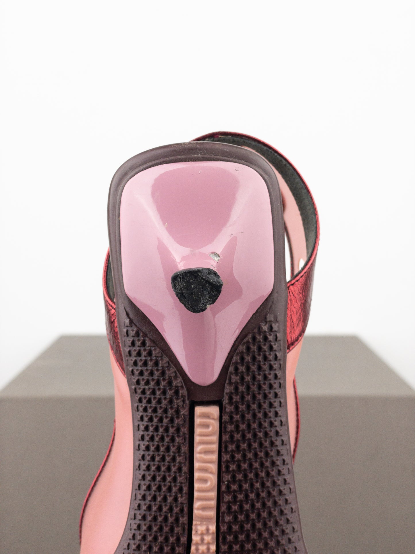 Miu Miu SS00 Transparent Space Bubble Slingback Kitten Heels