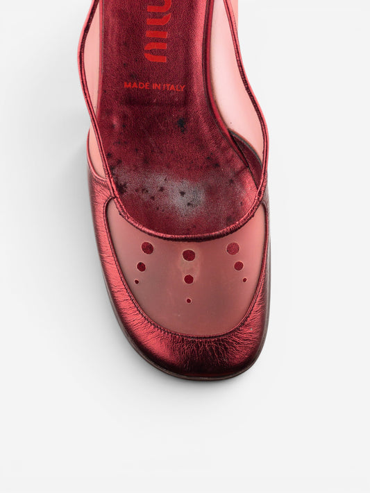 Miu Miu SS00 Transparent Space Bubble Slingback Kitten Heels – photo 7