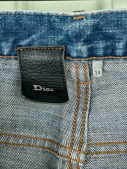 Dior Homme SS10 COLD LOVE `Fuel to Fire´ Burnt Denim Jeans