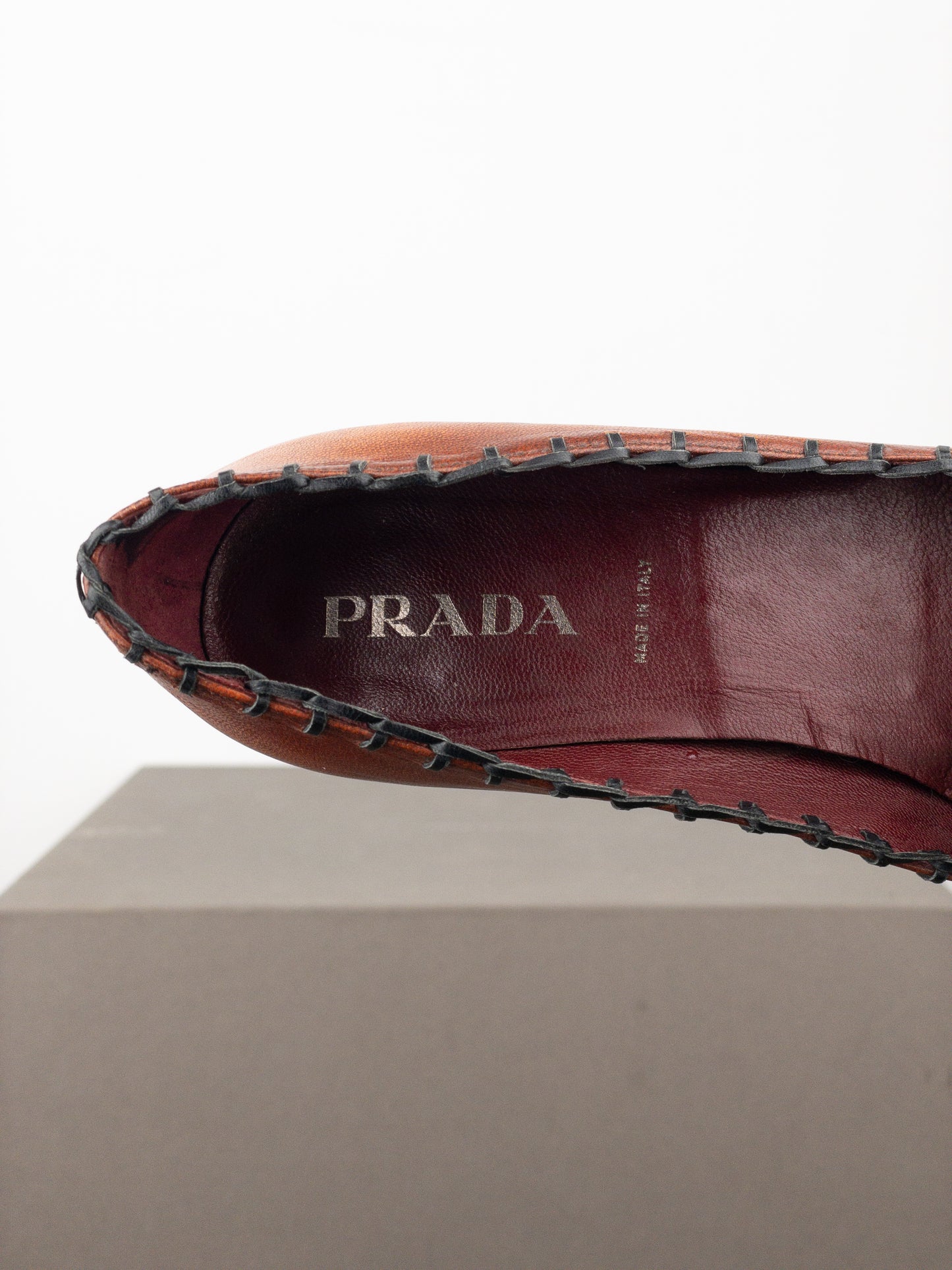 Prada AW99 Leaves Pump Kitten Heels