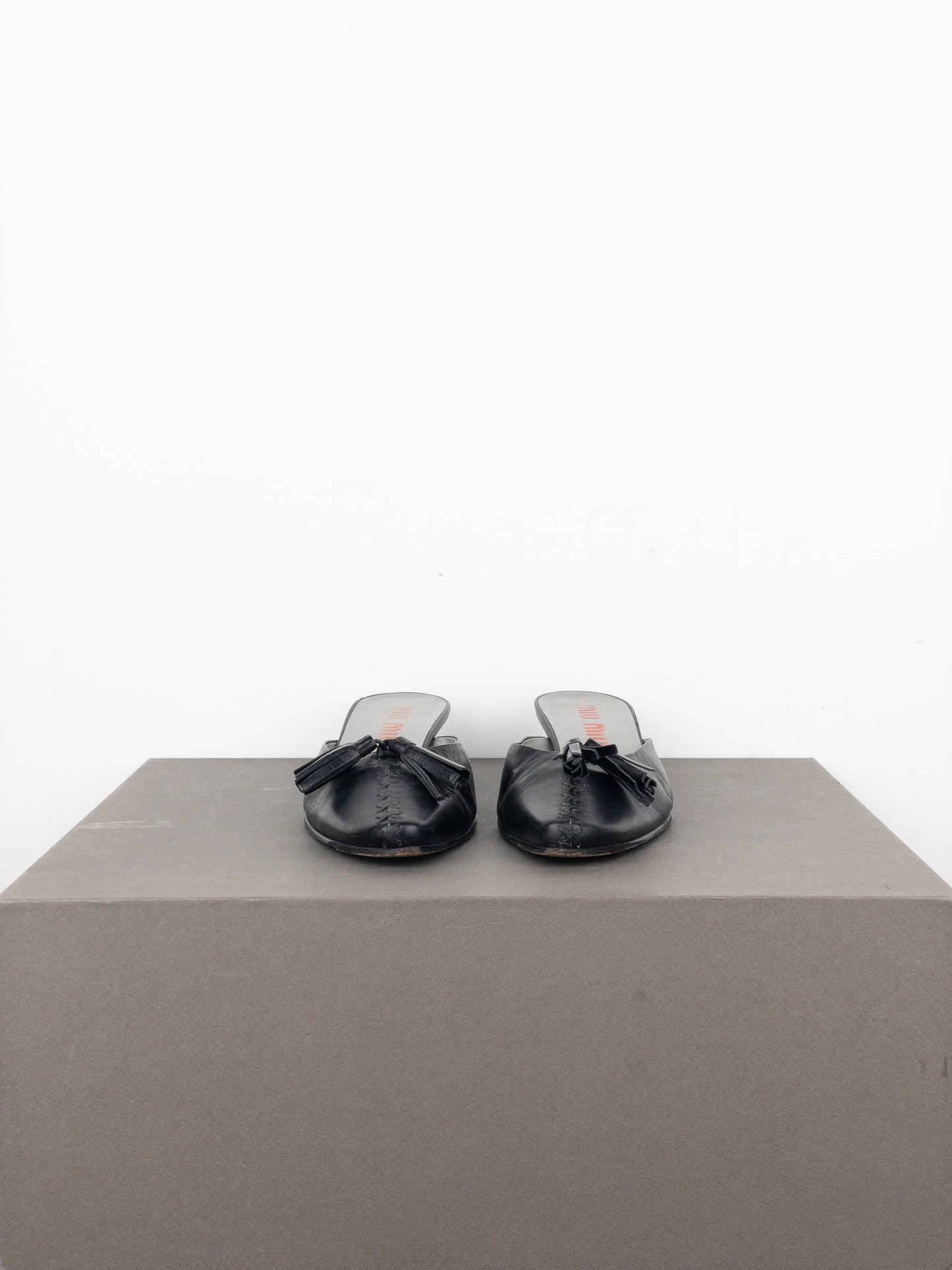 Miu Miu 2000s Tassel Mule Kitten Heels