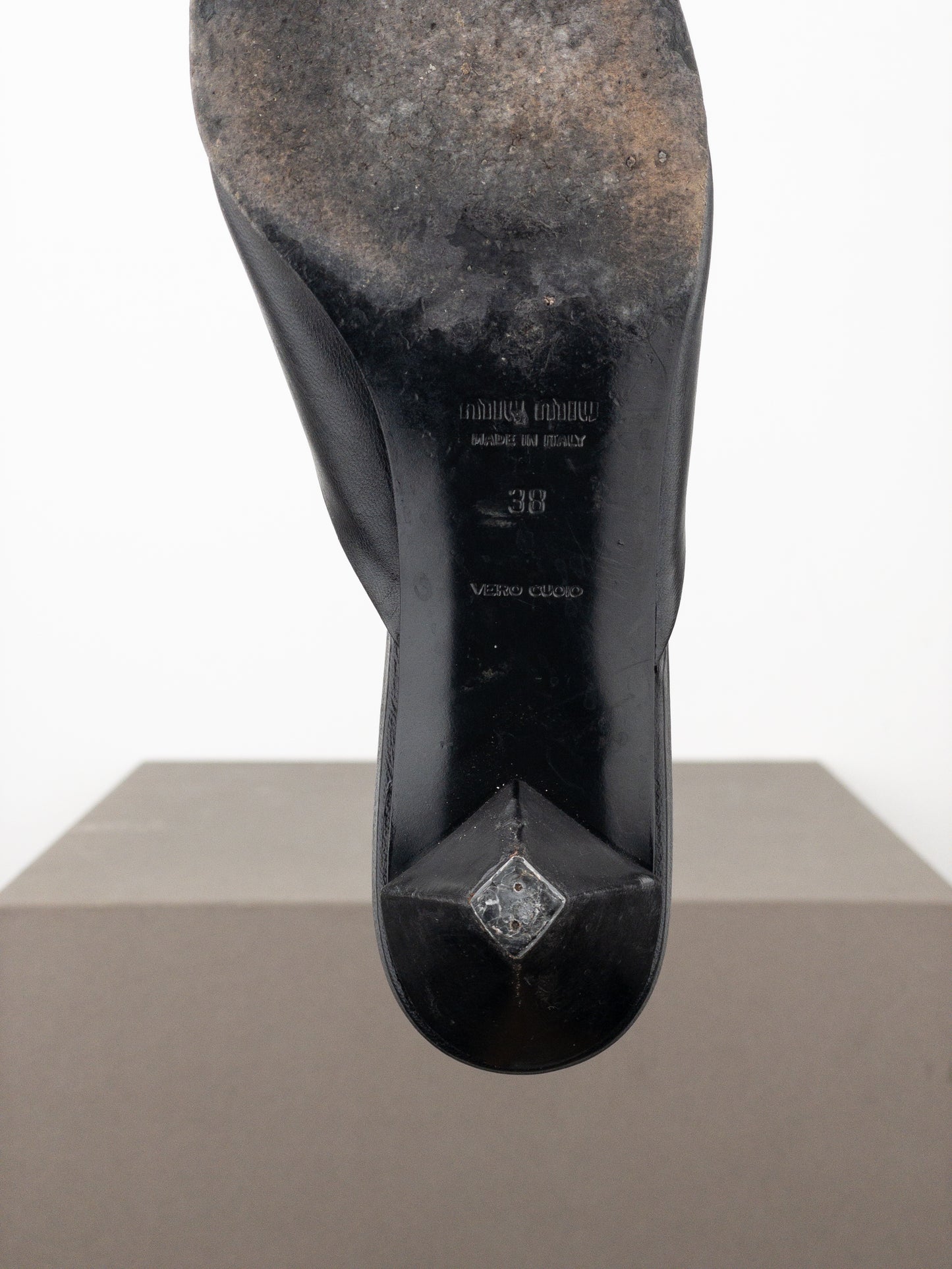 Miu Miu 2000s Tassel Mule Kitten Heels