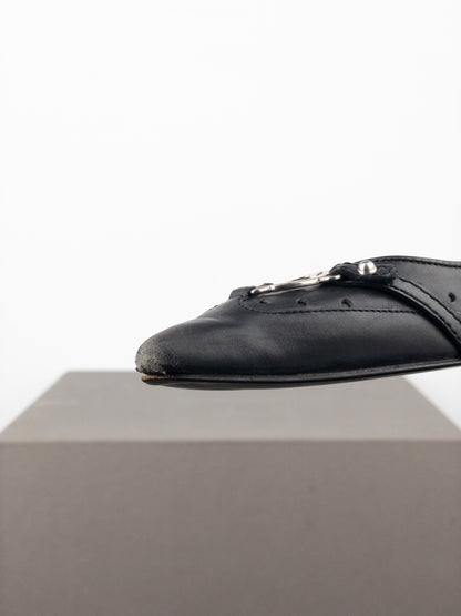 Gucci by Tom Ford 2000s GG Logo Slingback Kitten Heels