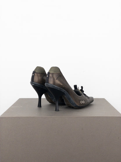 Miu Miu AW99 Lace-Up Sports Pump Kitten Heels