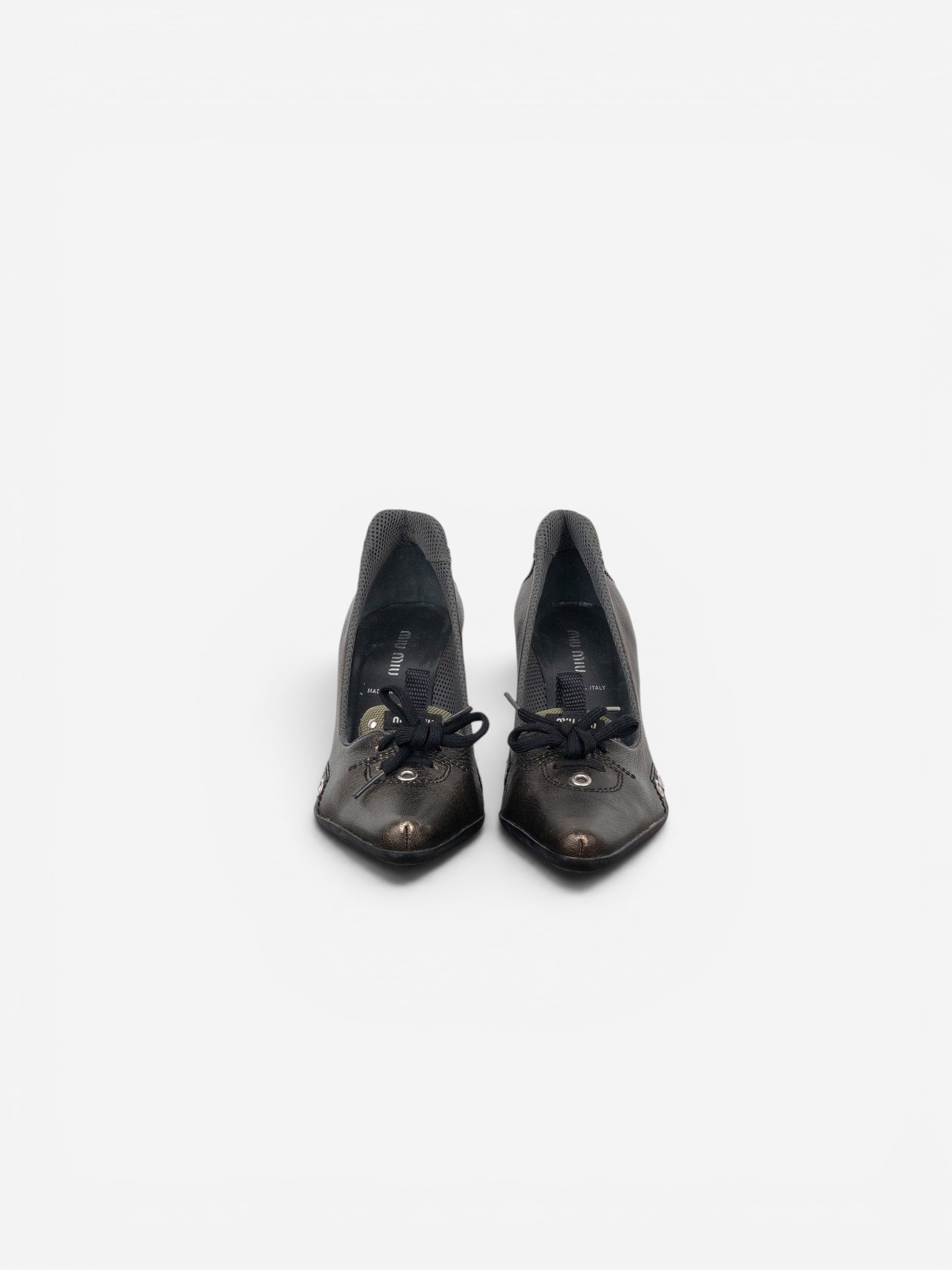 Miu Miu AW99 Lace-Up Sports Pump Kitten Heels – photo 5