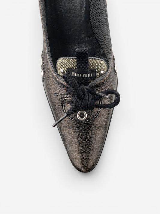 Miu Miu AW99 Lace-Up Sports Pump Kitten Heels – photo 11