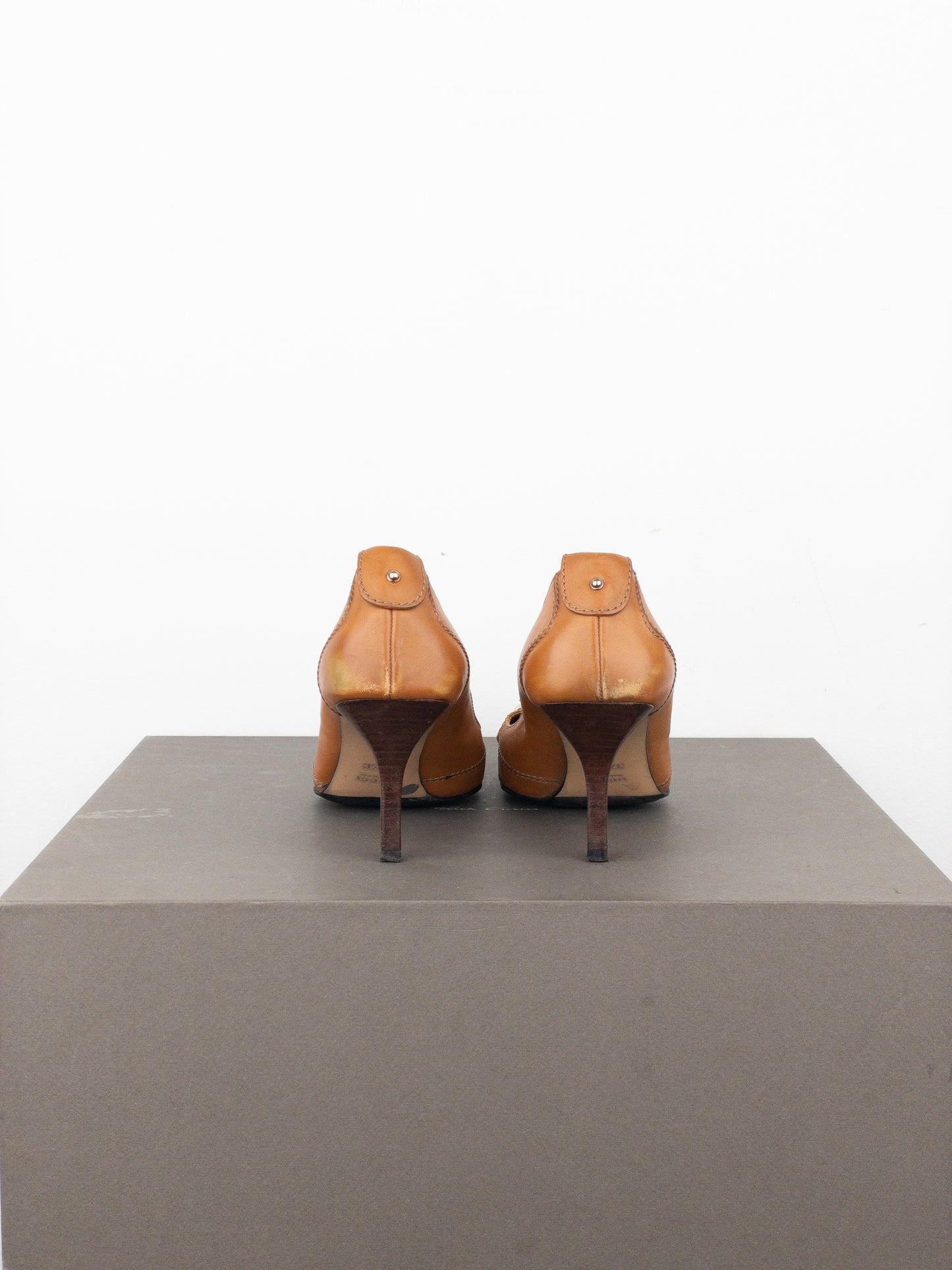 Gucci by Tom Ford AW03 Square-Toe Horsebit Pump Heels