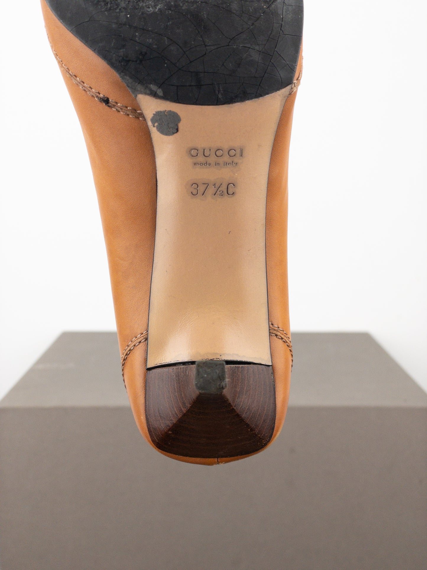 Gucci by Tom Ford AW03 Square-Toe Horsebit Pump Heels