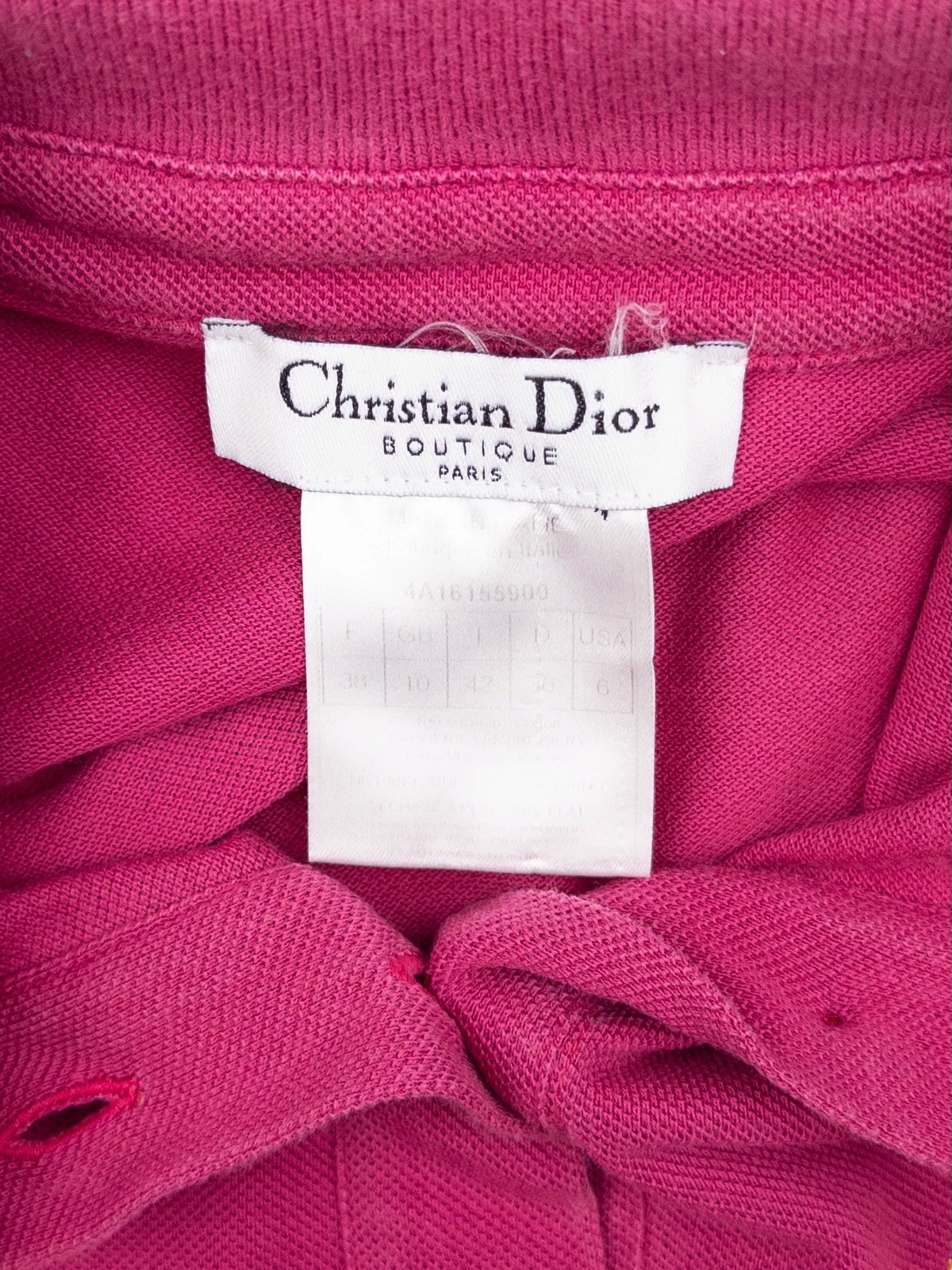 Dior by Galliano AW04 Floral Logo Golf Shortsleeve Polo Shirt – photo 5