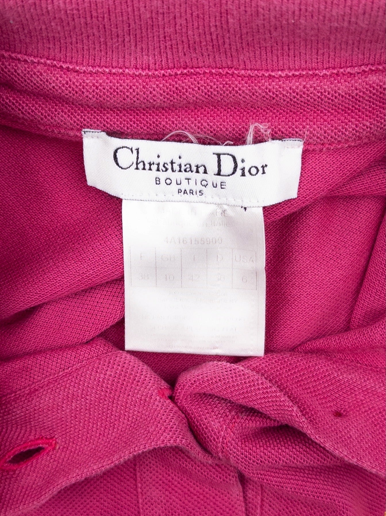 Dior by Galliano AW04 Floral Logo Golf Shortsleeve Polo Shirt – photo 5