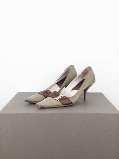 Dior by Galliano SS02 ‘Street Chic’ Buckle Pump Heels