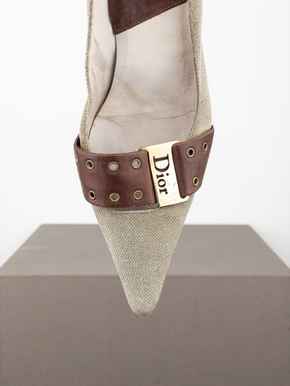Dior by Galliano SS02 ‘Street Chic’ Buckle Pump Heels