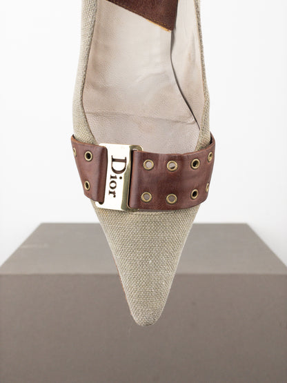 Dior by Galliano SS02 ‘Street Chic’ Buckle Pump Heels