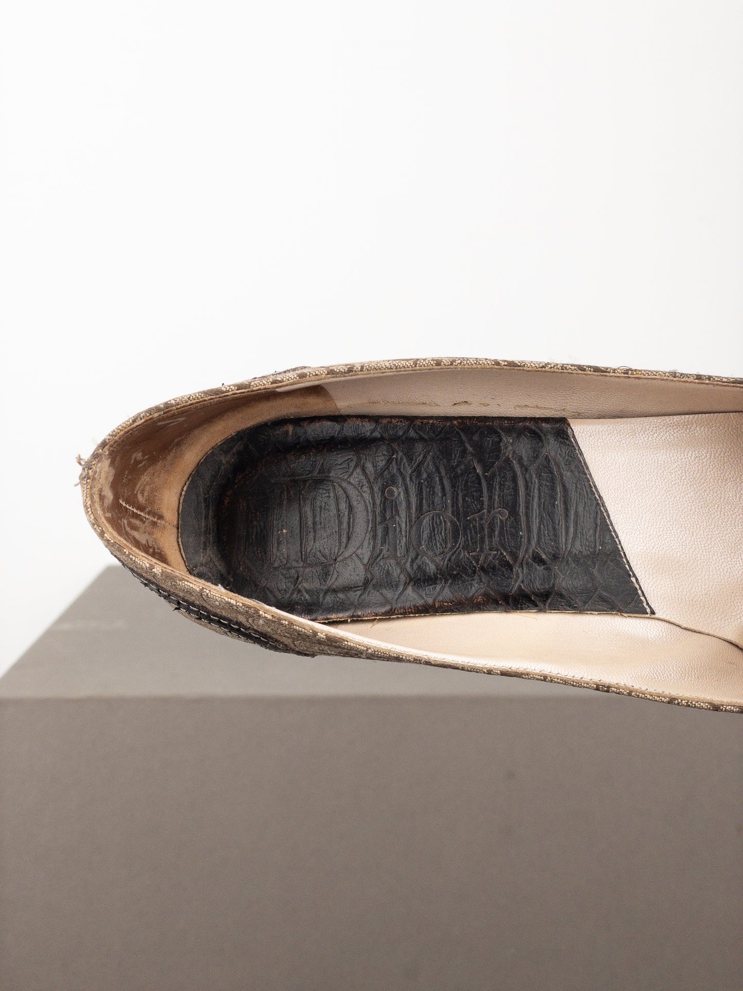 Dior by Galliano 2000s Diorissimo Monogram Buckle Pump Heels