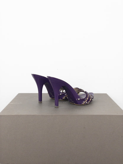 Dior by Galliano SS05 Diorissimo Monogram Mule Heels