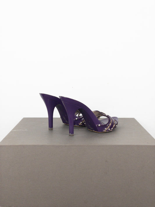 Dior by Galliano SS05 Diorissimo Monogram Mule Heels