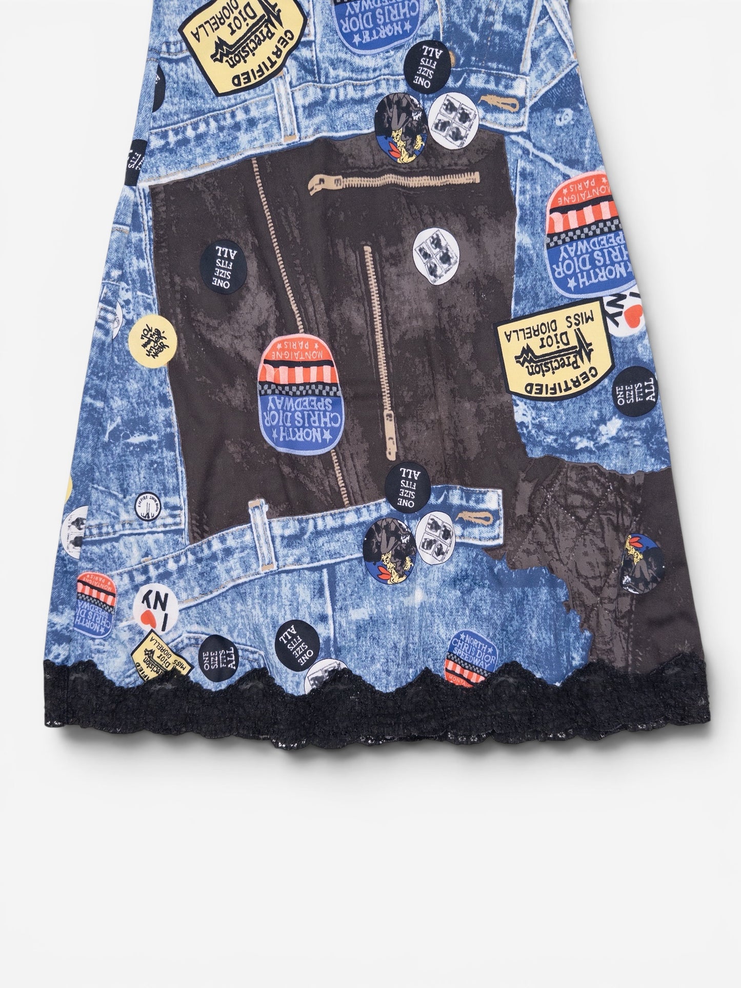 Dior by Galliano AW01 'Miss Diorella' Print Lace Slip Mini Dress – photo 4