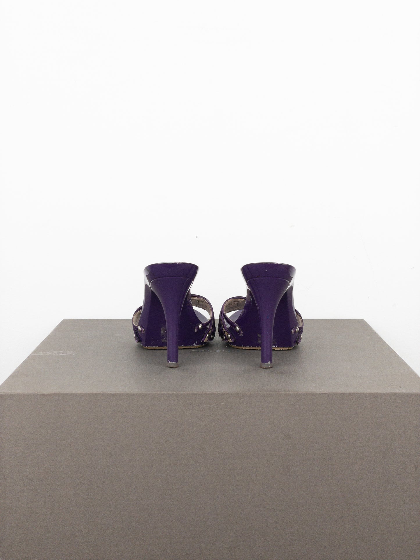 Dior by Galliano SS05 Diorissimo Monogram Mule Heels