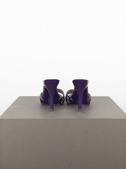 Dior by Galliano SS05 Diorissimo Monogram Mule Heels