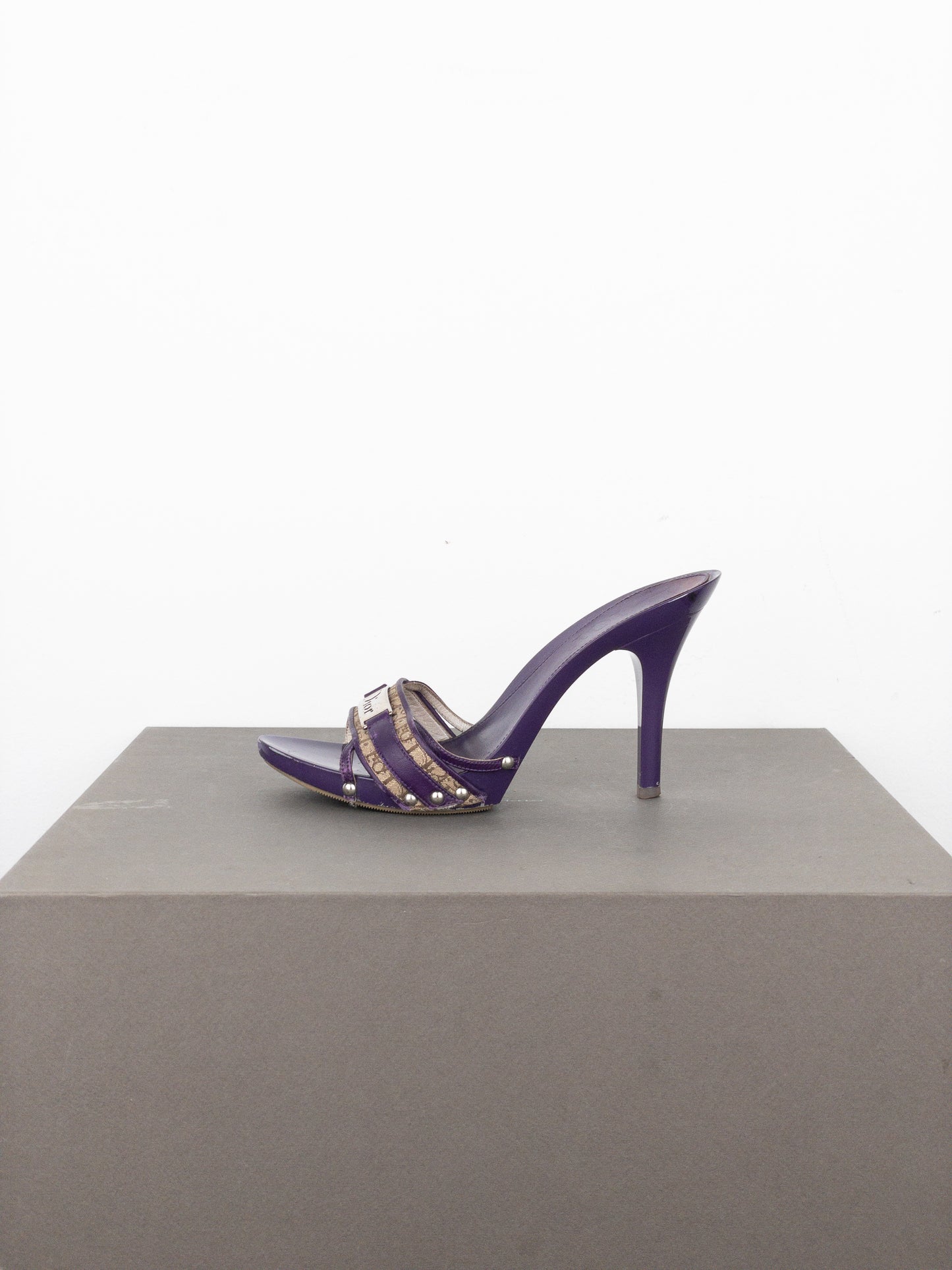 Dior by Galliano SS05 Diorissimo Monogram Mule Heels