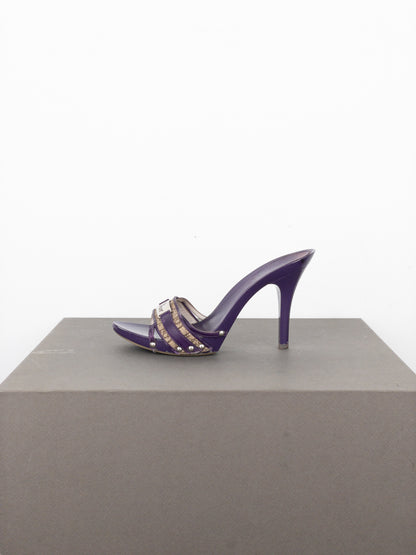 Dior by Galliano SS05 Diorissimo Monogram Mule Heels