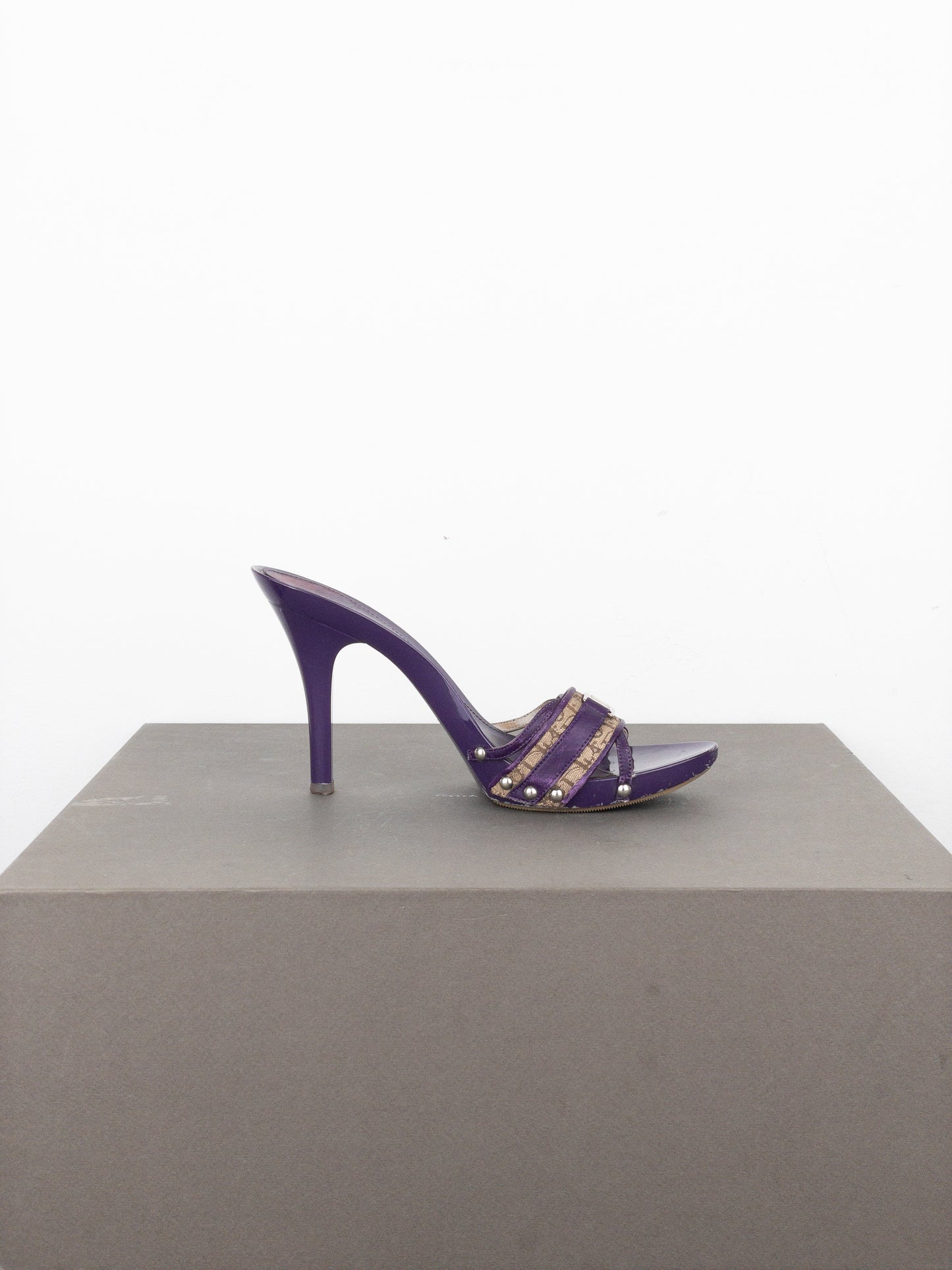 Dior by Galliano SS05 Diorissimo Monogram Mule Heels